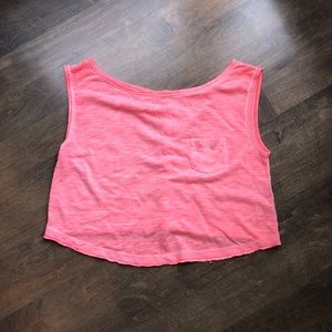 Neon, shirt sleeve crop top